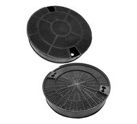 eRicambi, Coupe filtres (x2) aux charbons actifs, compatible avec hotte aspirante hélica Ariston Whirlpool Smeg, dimensions : 195x35 (mm) Mod.29 KIT0161374, pour modèles Alba Cube Island, Aqua,