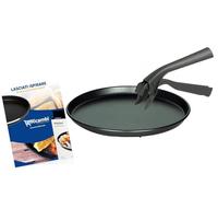 ERICAMBI®, Kit Bundle, plat Crisp Whirlpool moyen (Ø29 cm [intérieur] - Ø31 cm [extérieur] H. 2,5 cm) pour micro-ondes + poignée universelle pour assiette + eBook avec 20 recettes savoureuses