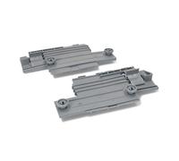 eRicambi® Kit de réglage panier supérieur pour lave-vaisselle - Compatible avec Smeg, Whirlpool, Bauknecht, Gorenje, Ikea - Code 690074913 - Guide droit et gauche 260 x 127 mm