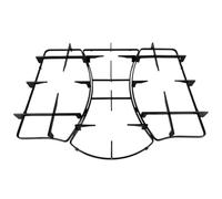 eRicambi Kit de remplacement Grilles 5 feux compatible avec plaque de cuisson Hotpoint Ariston - Set 3 Grilles DX/SX 388×155 mm côté court 380 mm - Centrale 440×235 mm