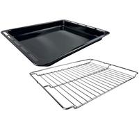 eRicambi Kit grille et lèche compatible avec fours Whirlpool Ignis - Set complet Dimensions 457 x 376 x 40 mm - Convient aux modèles AKP236NB, AKP561IX, AKZ476IX, AKZ520IX, AKZM654IX et bien d'autres