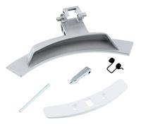ERICAMBI® Kit poignée ouverture hublot machine à laver - Compatible avec Electrolux, AEG, Zanussi 4055136693 - Pièce de rechange complète avec ressort, levier et goupilles - Dimensions 192 x 60 mm