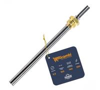 ERICAMBI, Résistance bougie d'allumage cartouche d'allumage pour poêles à granulés HT3303 avec raccord fileté 3/8" gaz, longueur totale 150 mm - puissance 350 W pour modèles MCZ