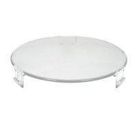 eRicambi, Whirlpool C00131575 482000014941 Candy Elica Plafonnier Cache-Lampe Diffuseur Lumière Ronde pour Cappe, Diamètre 7,58 cm, en Plastique renforcé Fabriqué en Italie