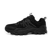 ERICAT Chaussures de randonnée Beige pour Femmes Chaussures de Trekking imperméables à l'eau Chaussures de Voyage antidérapantes Noires Chaussures à Lacets Basses pour Couples Chaussures de Cyclisme