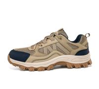 ERICAT Chaussures de randonnée Beige pour Femmes Chaussures de Trekking imperméables à l'eau Chaussures de Voyage antidérapantes Noires Chaussures à Lacets Basses pour Couples Chaussures de Cyclisme