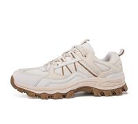 ERICAT Chaussures de randonnée Beige pour Femmes Chaussures de Trekking imperméables à l'eau Chaussures de Voyage antidérapantes Noires Chaussures à Lacets Basses pour Couples Chaussures de Cyclisme