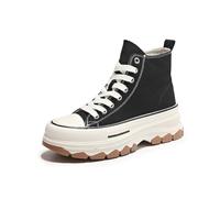 ERICAT Chaussures en Toile à Fond épais Femmes Printemps et Automne Sport Chaussures décontractées à Fond Muffin Chaussures de Course à l'extérieur Chaussures de Marche