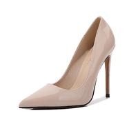 ERICAT Chaussures Simples et Confortables en PU à Talons Hauts pour Femmes, à Talons Ultra-Hauts, à Talons Pointus et à Petites bouches, à Coupe de vin.
