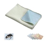 ERICAT Dog Cooling Mat, Portable Pad for Indoor Or Outdoor, Pet Bed Mat, Pet Cooling Blanket, Suitable for All Pets(Green,L (27.5 * 21.6in))