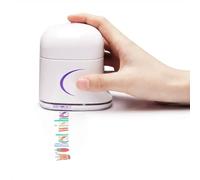 ERICAT Imprimante À Jet d'encre Comestible, Machine d'impression Alimentaire avec Base Antidérapante, Contrôle Intelligent par Application Et Prise en Charge De Plusieurs Langues, pour Gâteaux, Pain