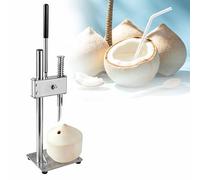 ERICAT Machine Commerciale D'ouverture De Noix De Coco, Outil Manuel D'ouverture De Noix De Coco en Acier Inoxydable avec Hauteur Réglable Et Poignée Antidérapante, Levier Permettant