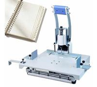 ERICAT Machine De Poinçonnage De Papier Robuste, Perforatrice Manuelle Robuste À Un Trou avec Options De Perçage Et D'espacement De 1 À 5 Trous, Épaisseur De 30 Mm Plate-Forme Mobile Réglable