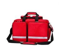 ERICAT Sac De Premiers Secours À Plusieurs Niveaux avec Compartiments De Rangement Réguliers, Éléments Réfléchissants De Sécurité, Sac De Premiers Secours Vide Compatible avec Les Bouteilles Red
