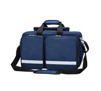 ERICAT Sac De Premiers Secours À Plusieurs Niveaux avec Compartiments De Rangement Réguliers, Éléments Réfléchissants De Sécurité, Sac De Premiers Secours Vide Compatible avec Les Bouteilles Blue