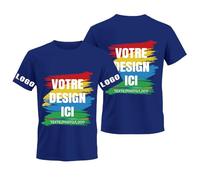 ERICAT Tee Shirt Personnalisable, t-Shirt personnalisé - Ajoutez Votre Propre Image, Texte ou Logo. T-Shirts personnalisée pour Hommes et Femmes