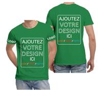 ERICAT Tee Shirt Personnalisable, t-Shirt personnalisé-Créez Votre Propre Design avec Photo, Texte ou Logo personnalisée pour Hommes, Femmes et Couples