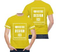 ERICAT Tee Shirt personnalisés pour Hommes et Femmes en Gros,t Shirt Personnalisable Ajoutez des Images, des Photos ou des textes personnalisé pour des Cadeaux
