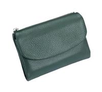 ERICAT Unisex Leather Wallet, Genuine Leather Coin Purse, Small Compact Bifold Pocket Purse with Credit Card Holder, Genuine Wallet(Lake Blue)