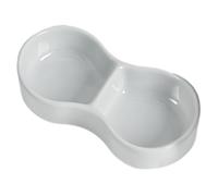 Erice Gamelle pour lapin, hamster pour petits animaux, bol de nourriture pour lapin, récipient alimentaire en céramique double gamelle, distributeur de nourriture pour hamsters, lapins, cochons d'Inde