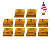 Ericetion 10pcs Mini Drapeau Stands en Plastique Table Flag des Porte-Drapeau pour Table Centrale Décoration De Pièce Maîtresse