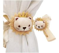 Ericetion 2 Attaches de Rideaux Mignonnes en Forme de Lion Cartoon, Cordons Décoratifs pour Rideaux avec Lions Brodés, Attaches de Rideaux pour Chambre de Bébé, Chambre à Coucher, Salon