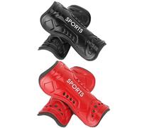 Ericetion 2 Paires de protège-Tibias de Football pour Enfants, Protège-Tibias de Football pour Jeunes Ensembles de protège-Tibias de Veau Équipement de Football pour Enfants Garçons Filles de 8 à 15