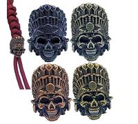 Ericetion 2pcs Pâles D'île De Pâques Perles De Couteau Perles en Laiton Watchman Woven Paracord Lanyard Pendants Umbrella Corde Accessoires De DIY