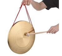 Ericetion 32 Cm Hand Gong Cymbals Brass Copper Gong Chapel Opera Percussion Instrument avec Marteau Rond