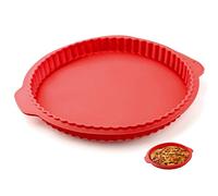 Ericetion Assiettes À Tarte en Silicone, Plats De Cuisson À Gâteau avec des Poignées De Moisissure À Pain pour La Cuisson