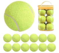 Ericetion Balles De Tennis, 12 Balles D'entraînement, Balles De Tennis D'entraînement Haute Élasticité pour Débutants, Balles d'exercice pour Chien