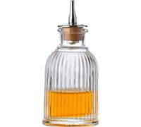 Ericetion Bouteille De Bitters Vintage Dasher Bouteille Cocktail Mélange Bouteilles en Verre pour Maison Le Bar Restaurant Maison Cuisine, Ronde