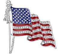 Ericetion Broche De Drapeau Américain des États-Unis, Épingle De Drapeau Américain en pour Vêtements, Écharpe, Chapeau, Broches À Revers Américaines, Broches De Médaille Patriotique, Cadeaux