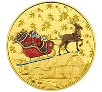Ericetion Christmas Commémorative Coin Joyeux Noël Collectibles Coins Santa Claus Souvenir Coin pour Les Bas De Noël