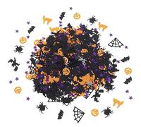 Ericetion Confettis d'halloween 15g/Sac Confettis à Sequins Toile d'araignée Chauve-Souris Chat Citrouille Halloween Party DIY Décoration
