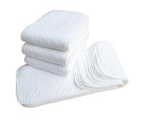 Ericetion Couches Réutilisables pour Bébé, 20 Pièces/Ensemble, Culottes en Tissu, 3 Couches, Insertion en Coton Lavable, Soins pour Bébé, Couches Réutilisables