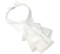 Ericetion Cravate Jabot Blanche Col Amovible Volanté Cravate Coloniale Victorienne Col Col Gothique Médiéval Volant Col pour Formelles Performances