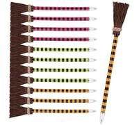 Ericetion Crayon À Balai De Sorcière d'halloween Stylos À Balai De Sorcière Colorés Crayon De Sorcier Crayons D'écriture De Balai Cadeaux De Fête d'halloween pour Enfants Adultes