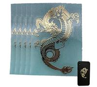 Ericetion Dragon Metal Scrapbook Stickers - 5pcs Stickers De Décoration Auto-adhésif pour Téléphone Portable, Ordinateur Portable, Scrapbooking