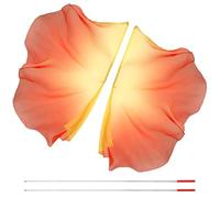 Ericetion Drapeau De Culte en Demi-Cercle, 2 Drapeaux De Danse avec 2 Tiges Télescopiques Drapeau De Louange Brillant Bannière De Culte Bannière De Culte en Demi-Cercle pour L'église De Danse