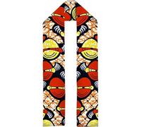 Ericetion Écharpe/Foulard Africain en Tissu Kente, Unisexe, pour Le Mois De L'histoire des Noirs