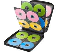 Ericetion Étui De Rangement pour DVD, 160 Pochettes Bleues, Classeur pour Voiture - Boîte De Rangement Rigide De Protection - Grand Étui pour DVD De Films/Jeux Livres Portables