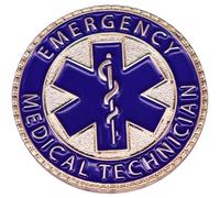 Ericetion Insigne Médical Étoile De Vie Caducée, Broche Ronde Bleue, Symbole Ambulancier/paramédical, À Porter Au Revers par Un Médecin Ou Une Infirmière.