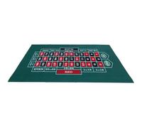 Ericetion Tapis De Jeu De Roulette, Tapis De Table De Blackjack De Roulette, Tapis De Jeu De Casino Double Face en Feutre Vert, Parfait pour Les Soirées De Jeux De Casino
