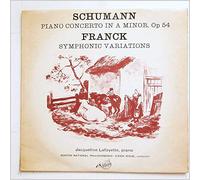 Erich Ridje, Boston National Philharmonic - Schumann: Piano Concerto in A Minor, Franck: Symphonic Variations For Piano and Orchestra [LP]