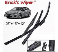 Erick's Wiper-Jeu D'essuie-Glaces Avant Et Arrière Lhd,Pare-Brise Pour Subaru Impreza Xv Gk Ight2017-2021,26 ""+ 16"" + 12