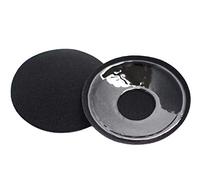 Ericotry 2 Paires Femmes Filles Réutilisables Invisible Autocollant Bâton sur Le Nipple Cover Patchs Pétales du Sein Pads pour Robe De Mariage Bikini Maillot De Bain (Rond Noir)