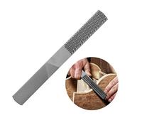 ericotry Lime à bois 4 en 1 en acier au carbone Demi-ronde Râpe plate pour travail du bois Râpe de sculpture Outil grossier pour bois Métal souple Plastique (20,3 cm)