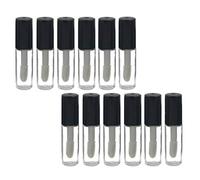 Ericotry Lot de 12 mini flacons vides rechargeables en plastique transparent pour baume à lèvres 1,2 ml