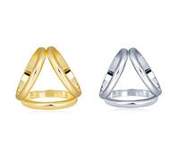 Ericotry Lot de 2 anneaux à clip pour écharpe et écharpe - Style moderne et simple - Pour femme et fille - Avec fermoir en soie